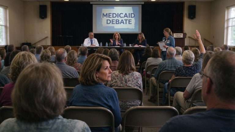 Illustration for the news story: Fairhope Forum Brings Medicaid Debate to Baldwin County Voters