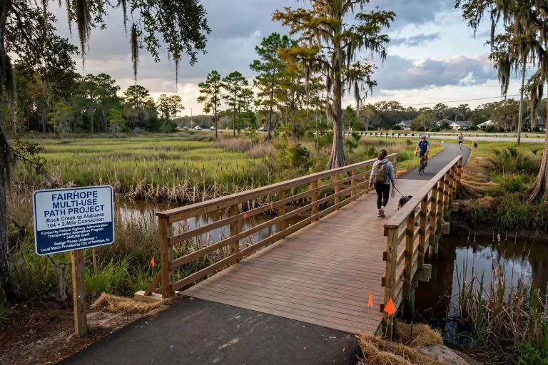 Illustration for the news story: Fairhope Wins Federal Grant to Connect Rock Creek Subdivision With New Multi-Use Path