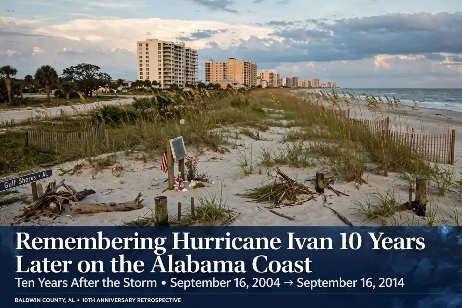 Illustration for the news story: Remembering Hurricane Ivan 10 Years Later on the Alabama Coast