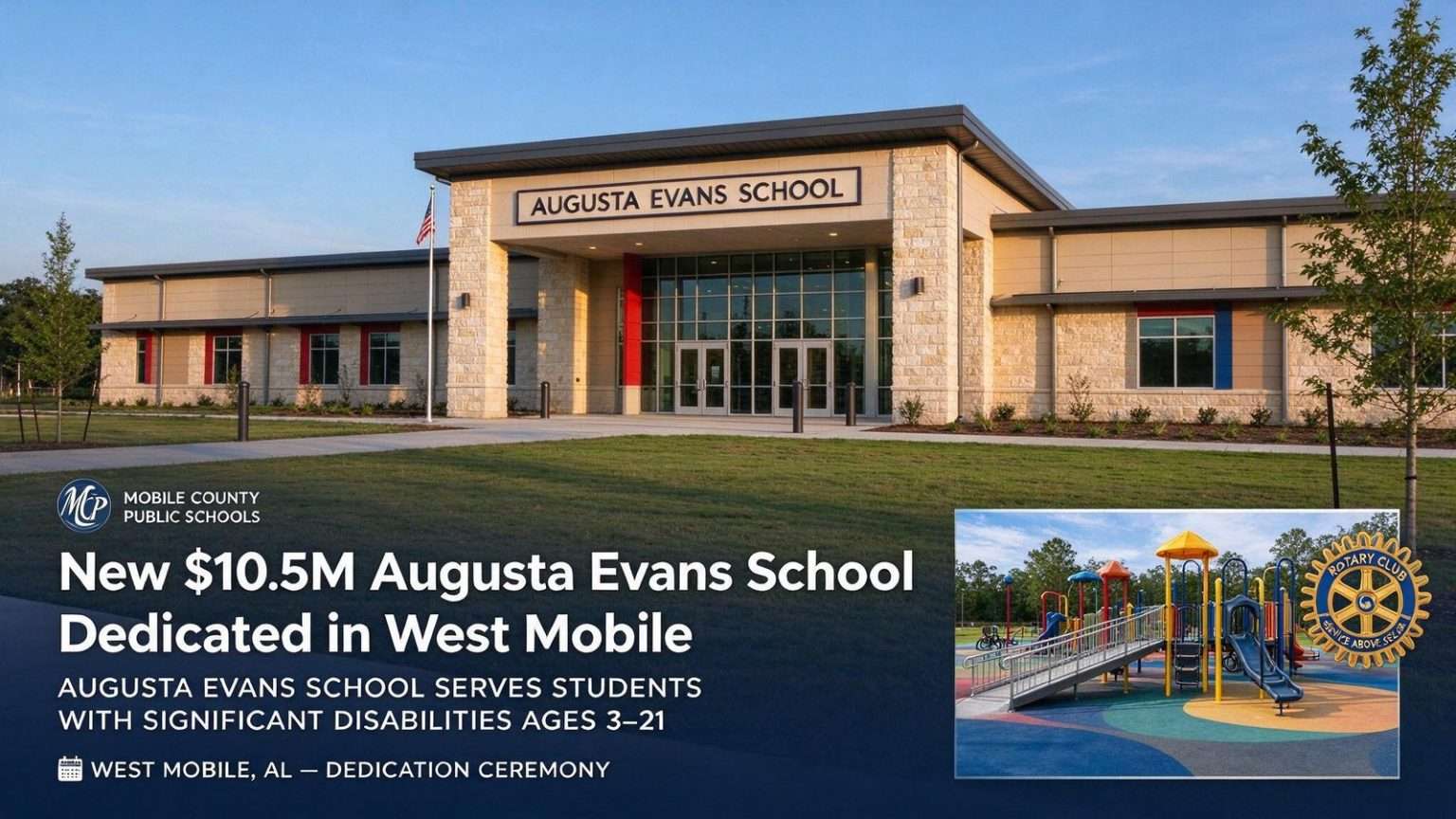 Illustration for the news story: New $10.5M Augusta Evans School Dedicated in West Mobile