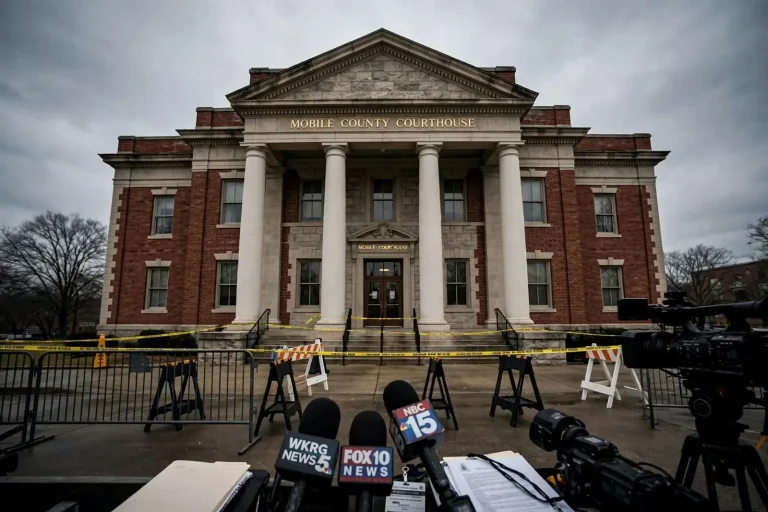 Illustration for the news story: Trial to Begin for Father Charged in Deaths of Two Young Children Found in Mobile, Jackson County