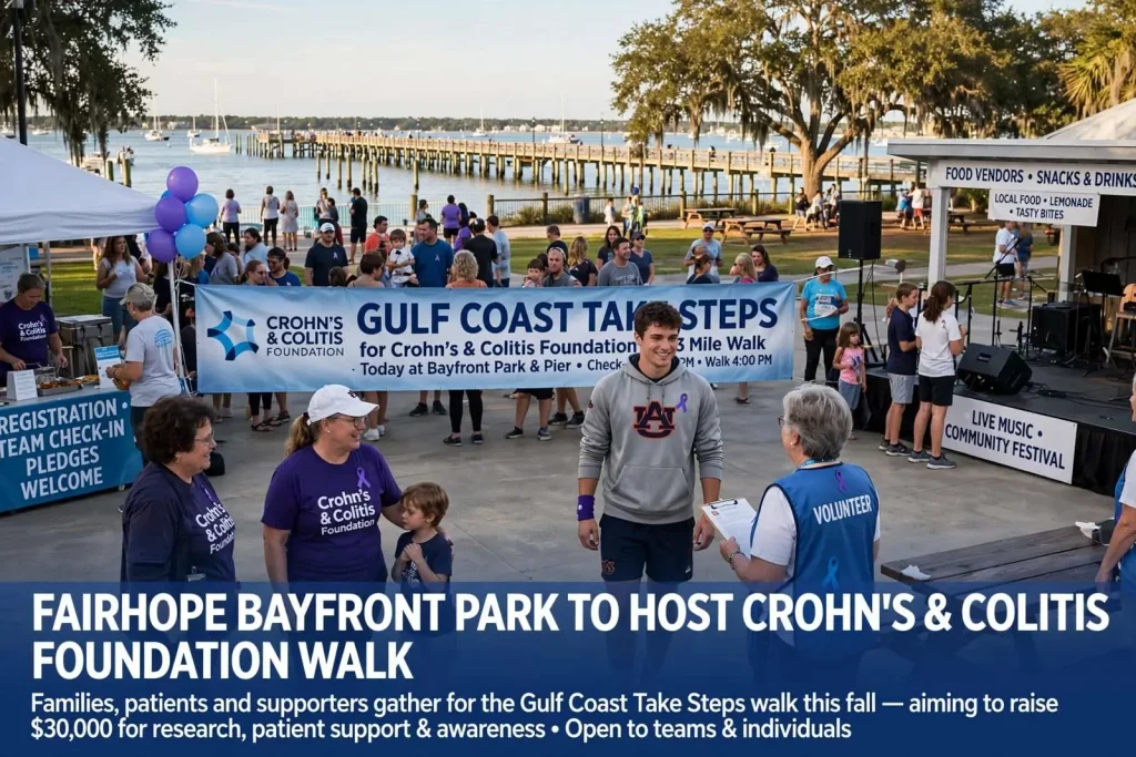 Illustration for the news story: Fairhope Bayfront Park to Host Crohn’s & Colitis Foundation Walk
