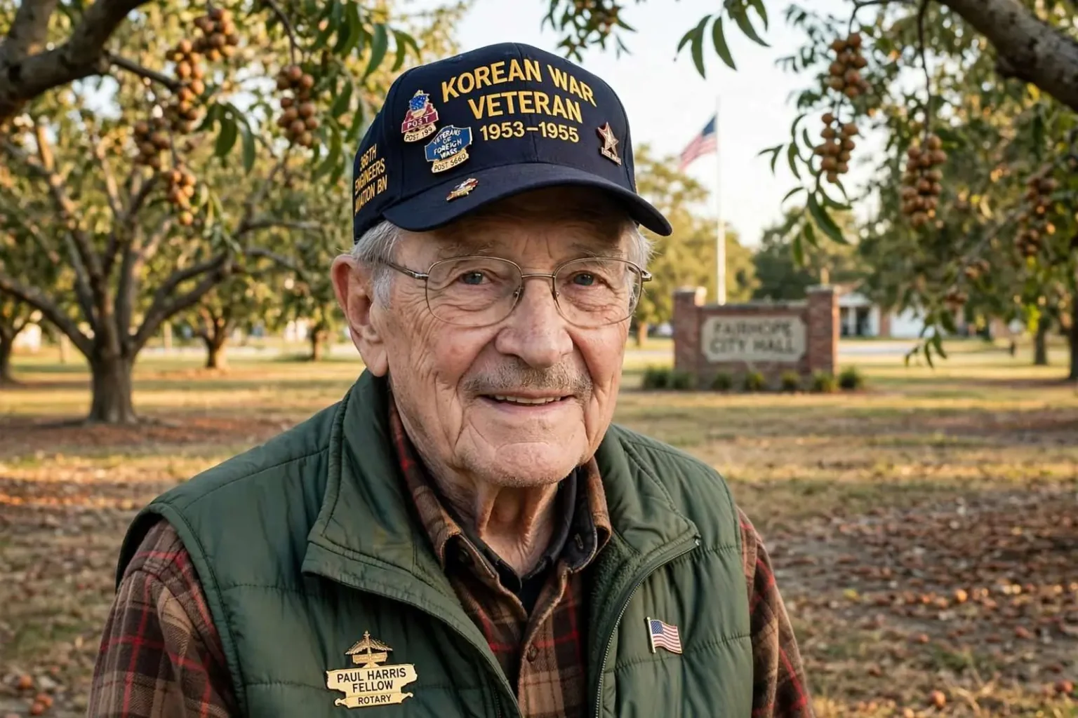 Illustration for the news story: Korean War Veteran Clarence Bishop Named Fairhope’s Veteran of the Year