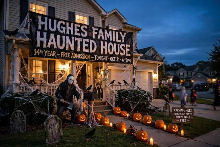 Illustration for the news story: Hughes Family’s Haunted House Returns for 14th Year in West Mobile