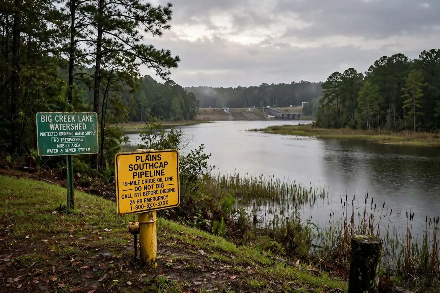 Illustration for the news story: Judge Dismisses Lawsuit Over Oil Pipeline Near Big Creek Lake Watershed