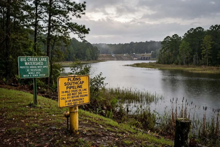 Illustration for the news story: Judge Dismisses Lawsuit Over Oil Pipeline Near Big Creek Lake Watershed