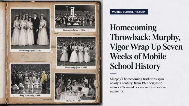 Illustration for the news story: Homecoming Throwback: Murphy, Vigor Wrap Up Seven Weeks of Mobile School History