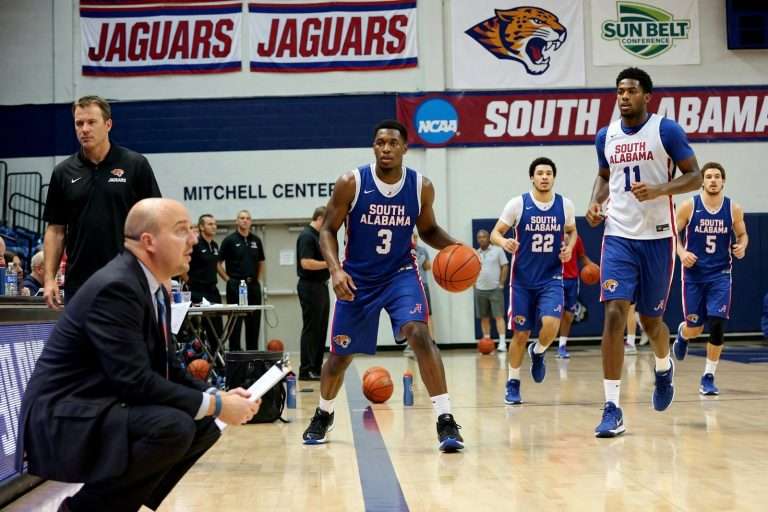 Illustration for the news story: South Alabama Basketball Opens Practice in Year Two Under Matthew Graves