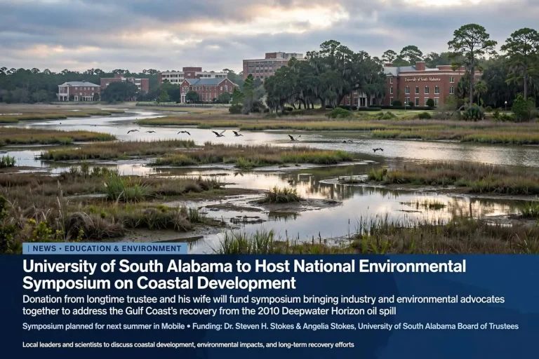 Illustration for the news story: University of South Alabama to Host National Environmental Symposium on Coastal Development
