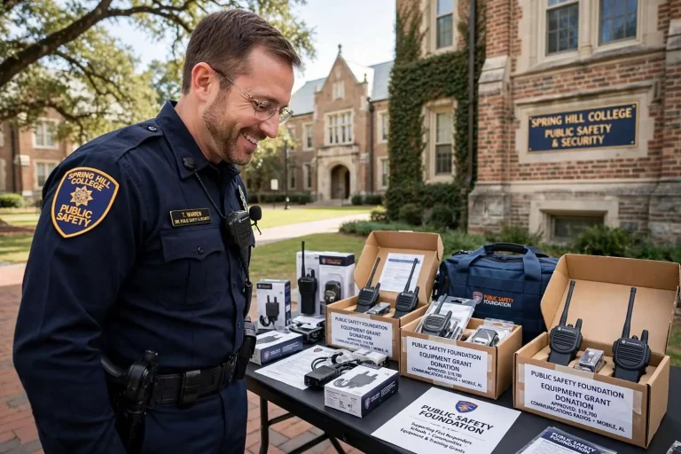 Illustration for the news story: Spring Hill College Public Safety Gets Nearly $20,000 in Radio Equipment