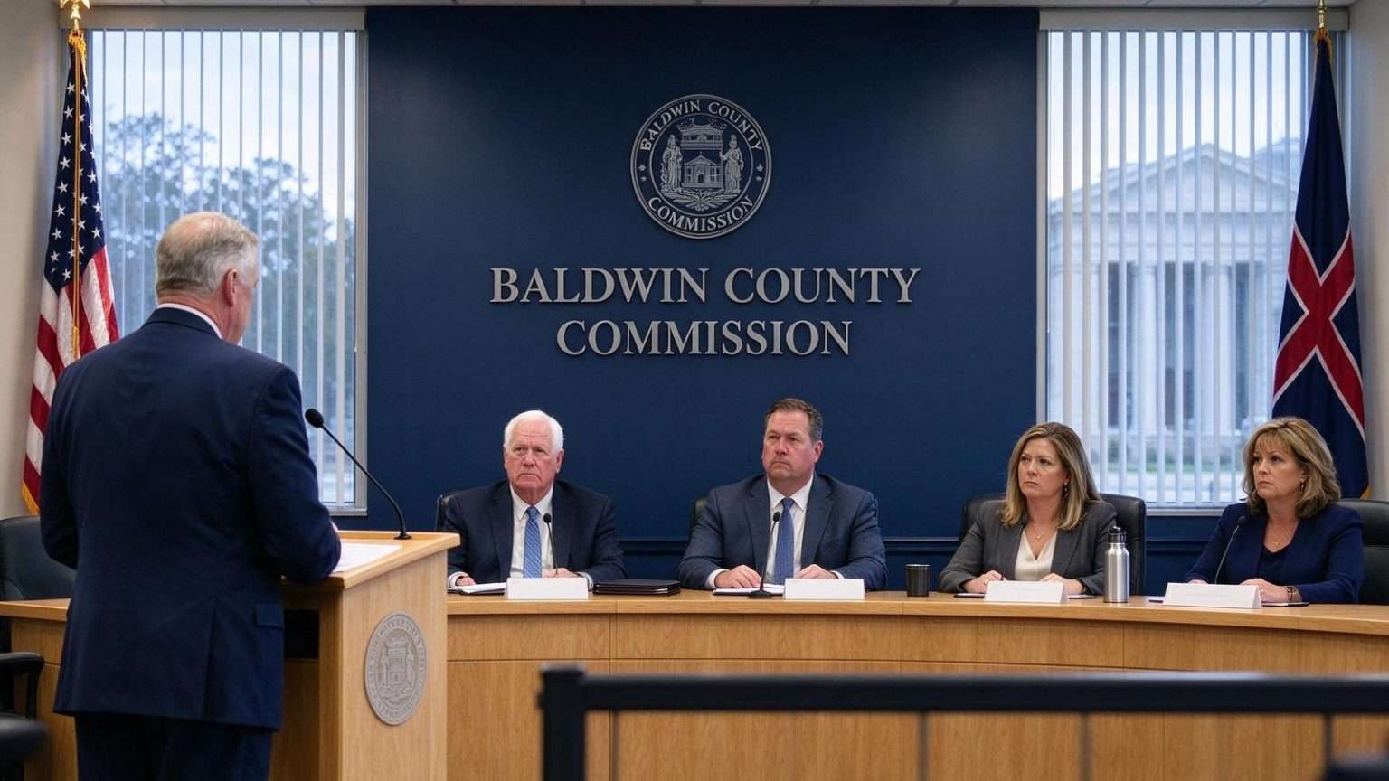 Illustration for the news story: Baldwin County Commission Advances Raises for Top Department Directors
