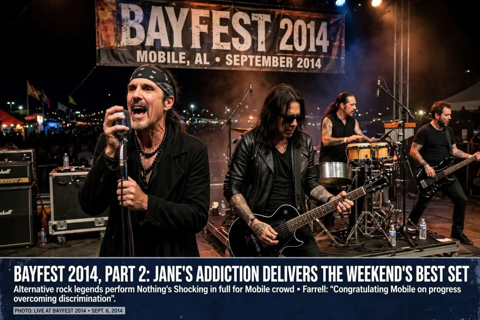 Illustration for the news story: Bayfest 2014, Part 2: Jane’s Addiction Delivers the Weekend’s Best Set