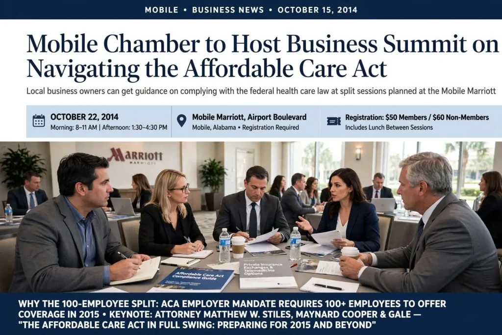 Illustration for the news story: Mobile Chamber to Host Business Summit on Navigating the Affordable Care Act