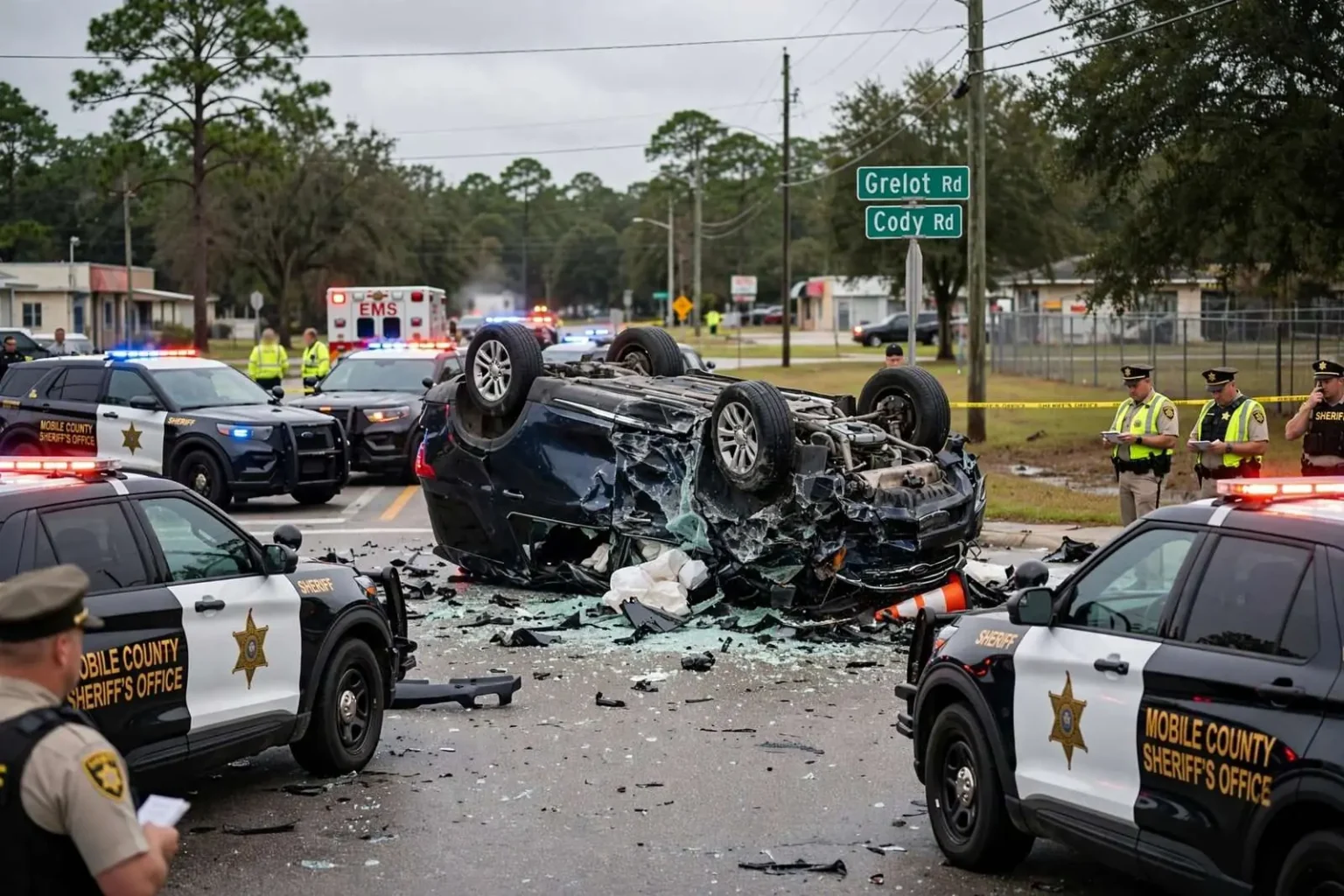 Illustration for the news story: Mobile County Sheriff’s Office Assists in Pursuit That Ends in Crash