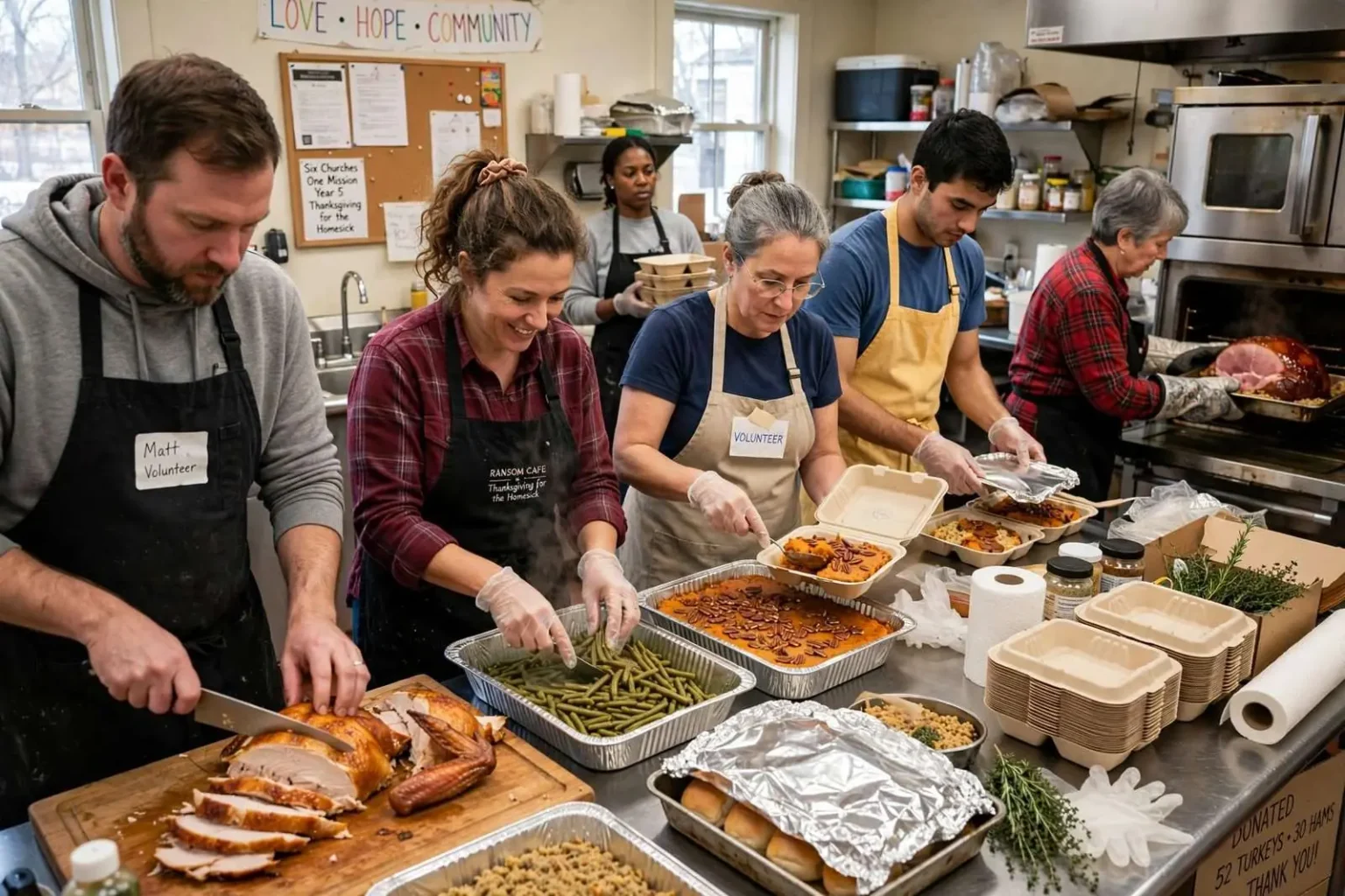 Illustration for the news story: Six Mobile-Area Churches Team Up to Serve ‘Thanksgiving for the Homesick’