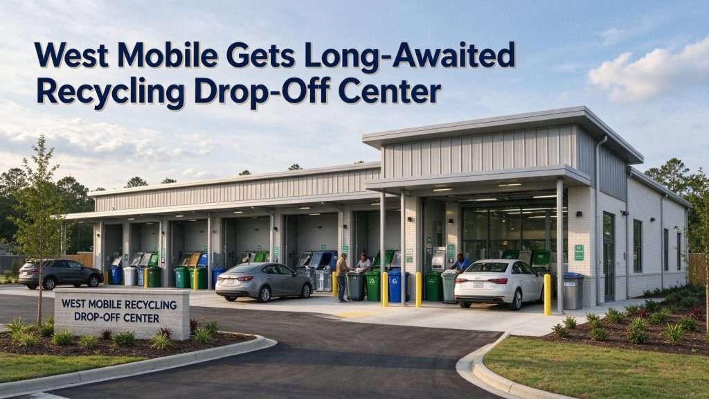 Illustration for the news story: West Mobile Gets Long-Awaited Recycling Drop-Off Center