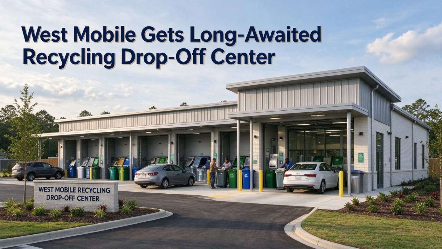 Illustration for the news story: West Mobile Gets Long-Awaited Recycling Drop-Off Center