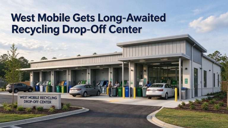Illustration for the news story: West Mobile Gets Long-Awaited Recycling Drop-Off Center