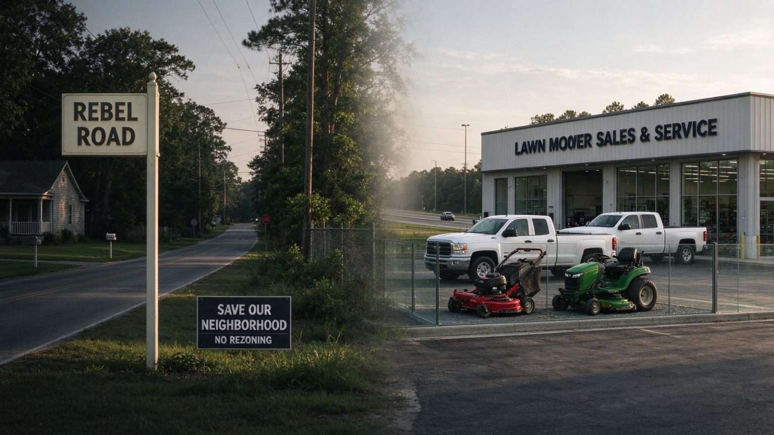 Illustration for the news story: Baldwin County Approves Rebel Road Rezoning Despite Neighbor Objections