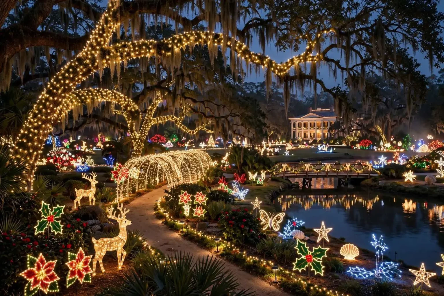 Illustration for the news story: Bellingrath Gardens’ Magic Christmas in Lights Earns National Attention
