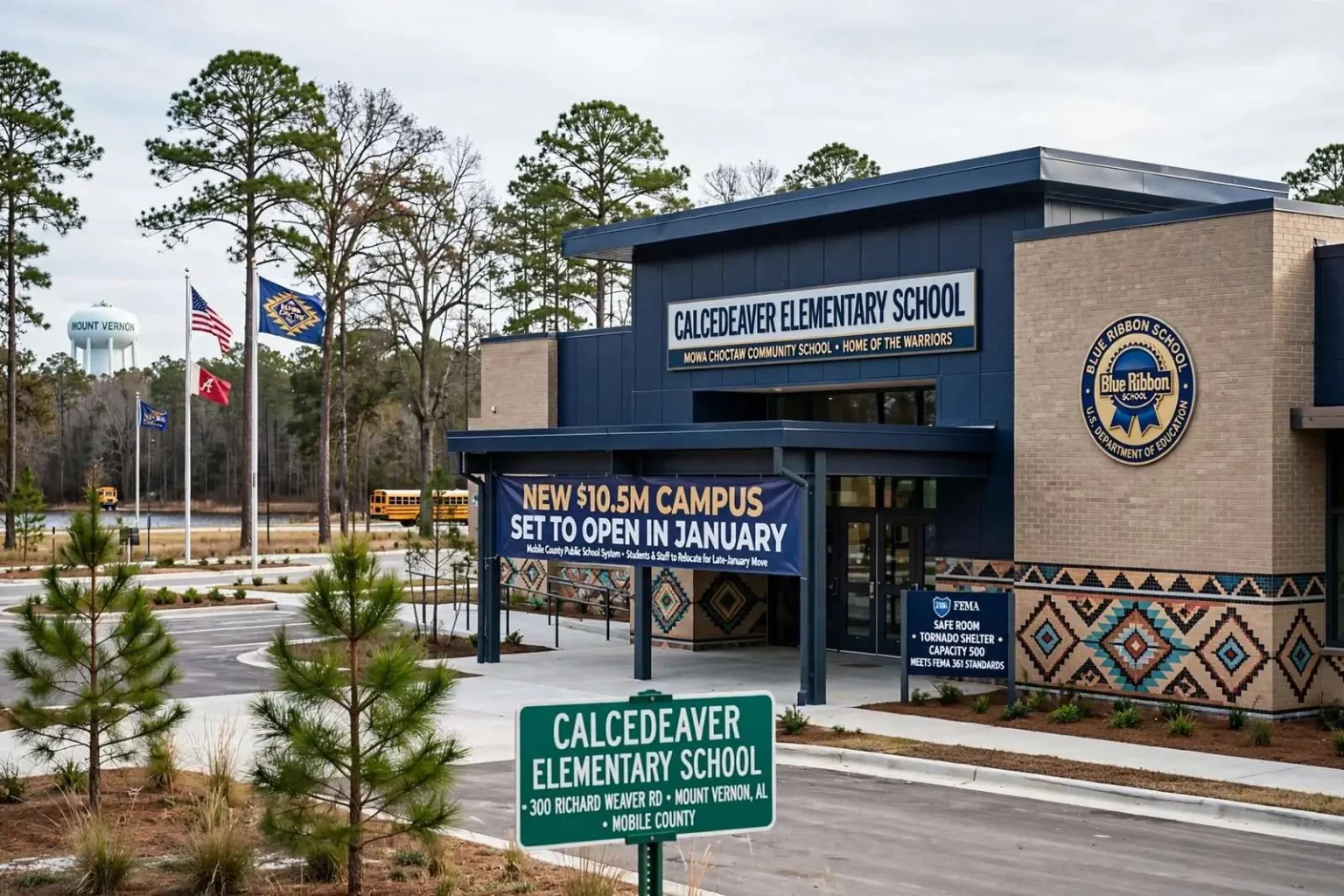 Illustration for the news story: New $10.5M Calcedeaver Elementary Set to Open in January