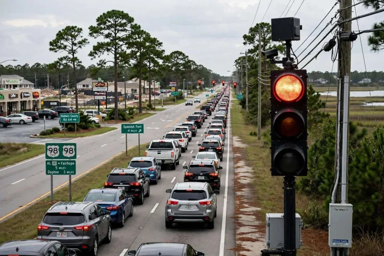 Illustration for the news story: Eastern Shore Planners Study Fix for Baldwin County’s Stop-and-Go Traffic Lights