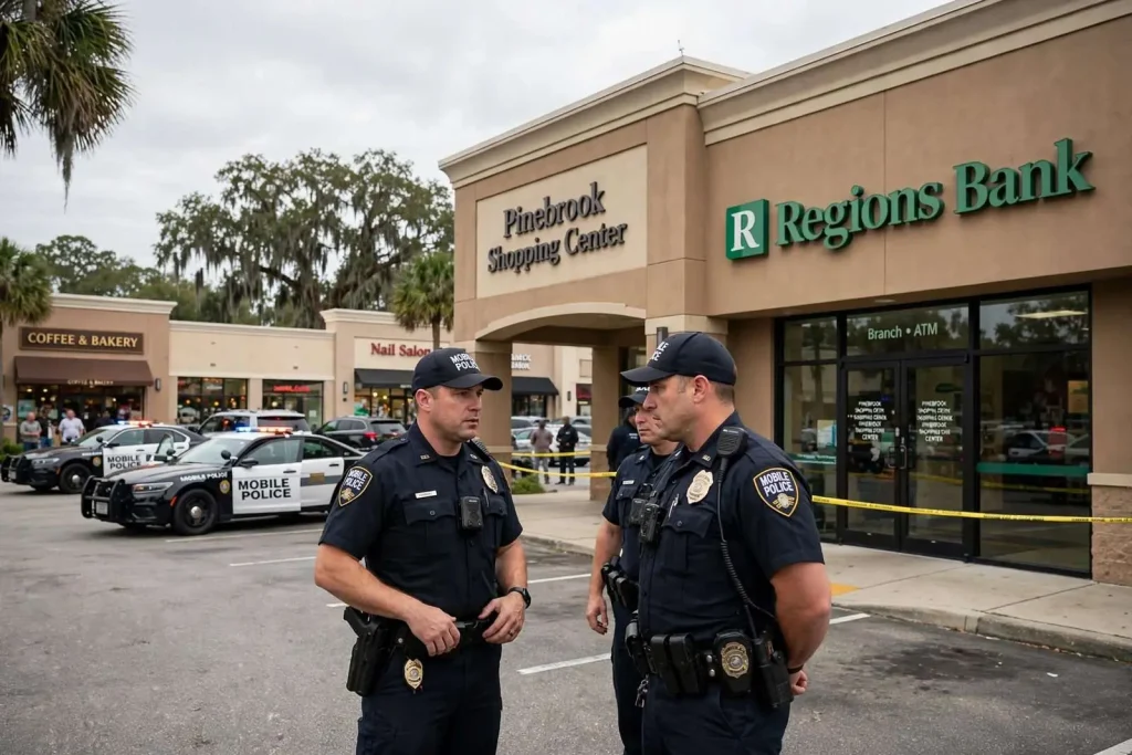 Illustration for the news story: Four Arrested in Mobile After Counterfeit Check Scheme Uncovered