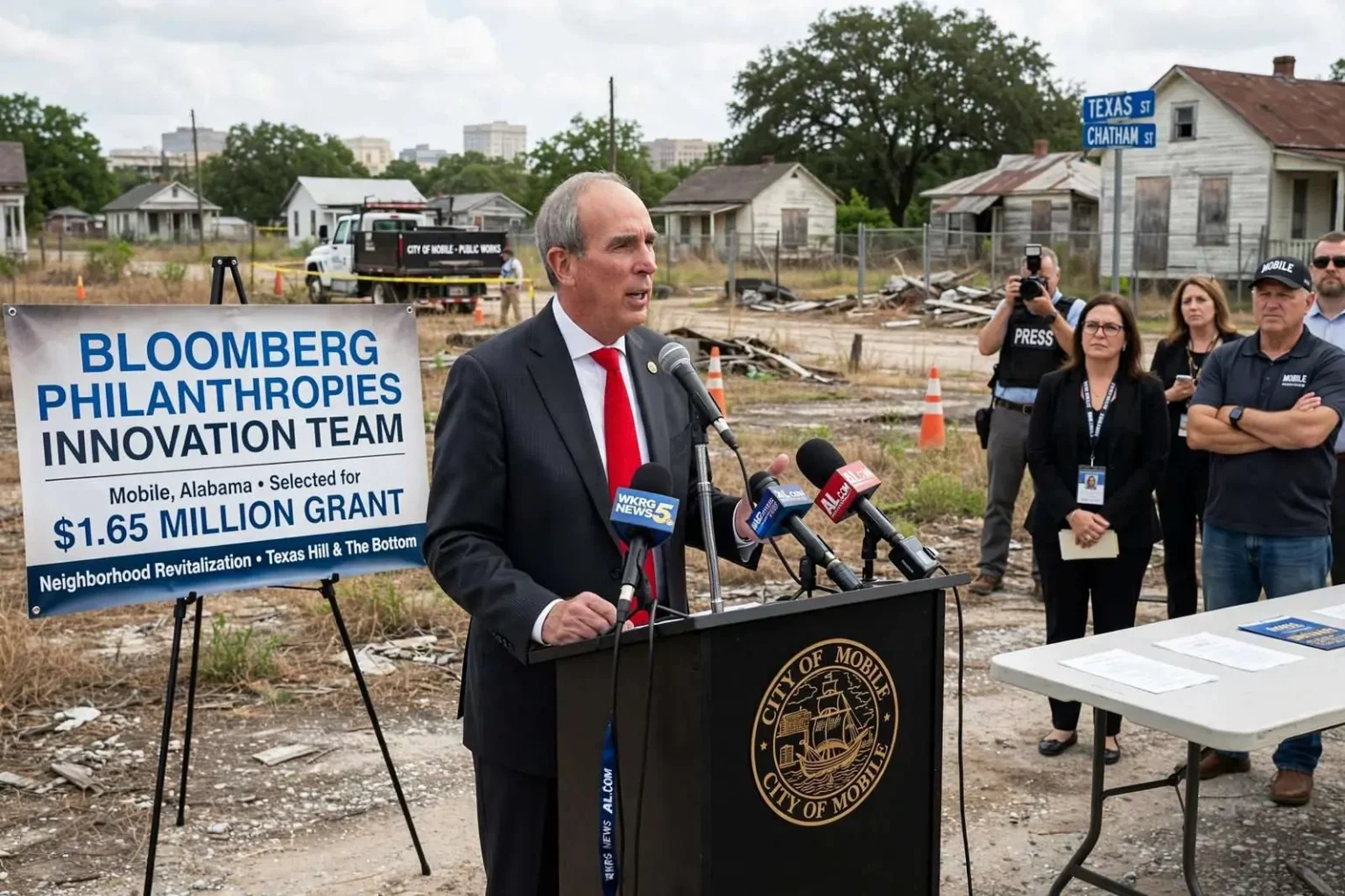 Illustration for the news story: Mobile Wins $1.65 Million Bloomberg Grant for Neighborhood Revitalization