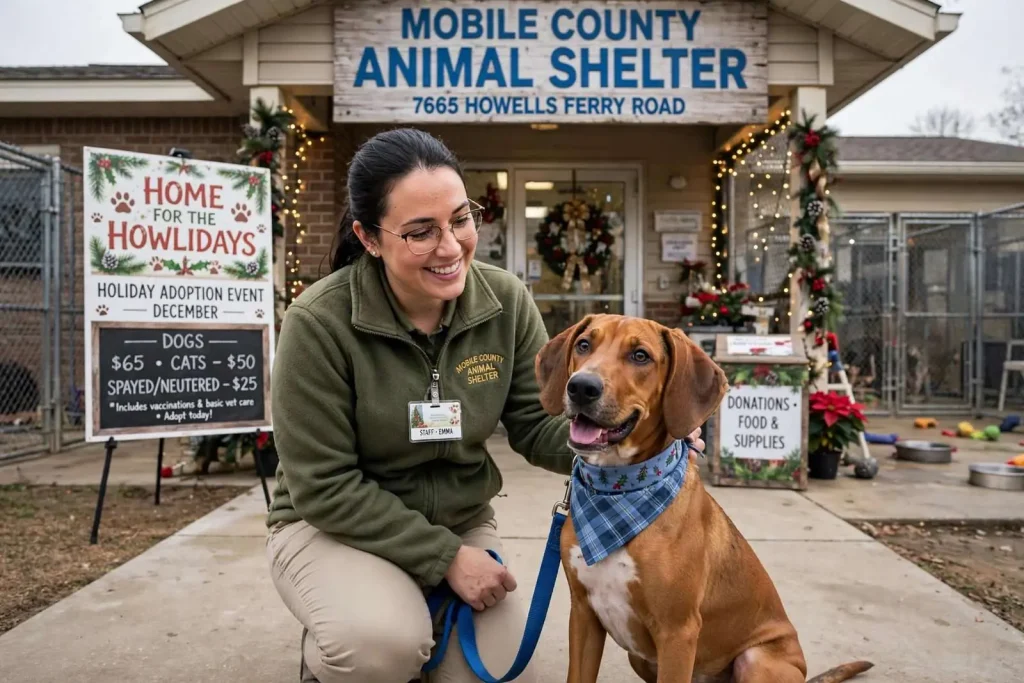 Illustration for the news story: Mobile County Animal Shelter Offers Discounted Adoptions for the Holidays