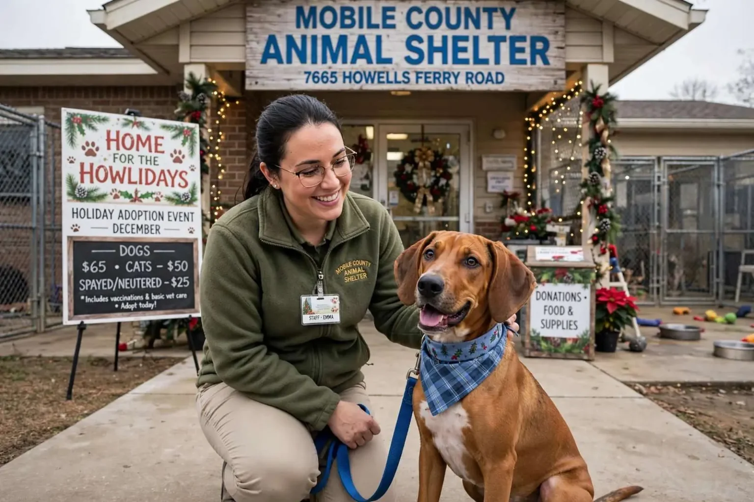 Illustration for the news story: Mobile County Animal Shelter Offers Discounted Adoptions for the Holidays