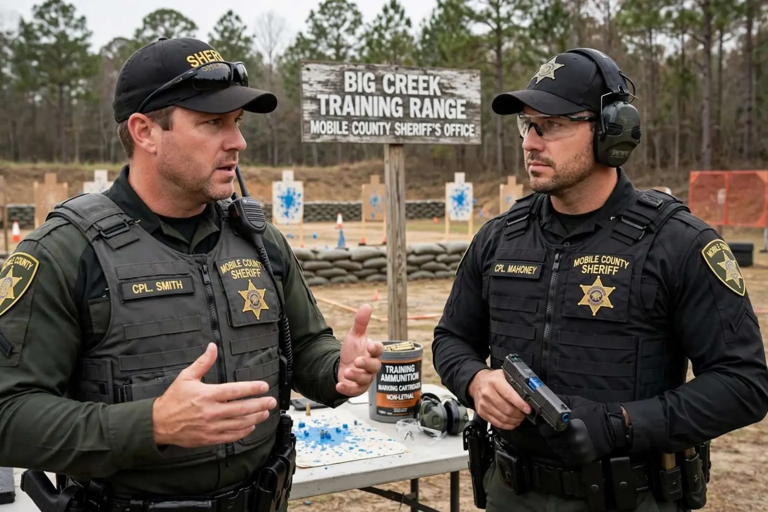 Illustration for the news story: Mobile County Deputies Detail Use-of-Force Training Amid National Debate