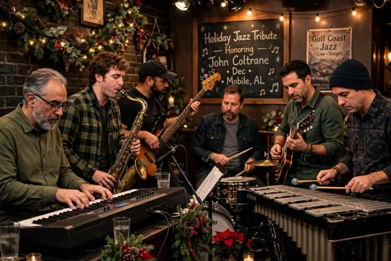 Illustration for the news story: Mobile Musicians Set to Honor John Coltrane With Annual Holiday Jazz Tribute