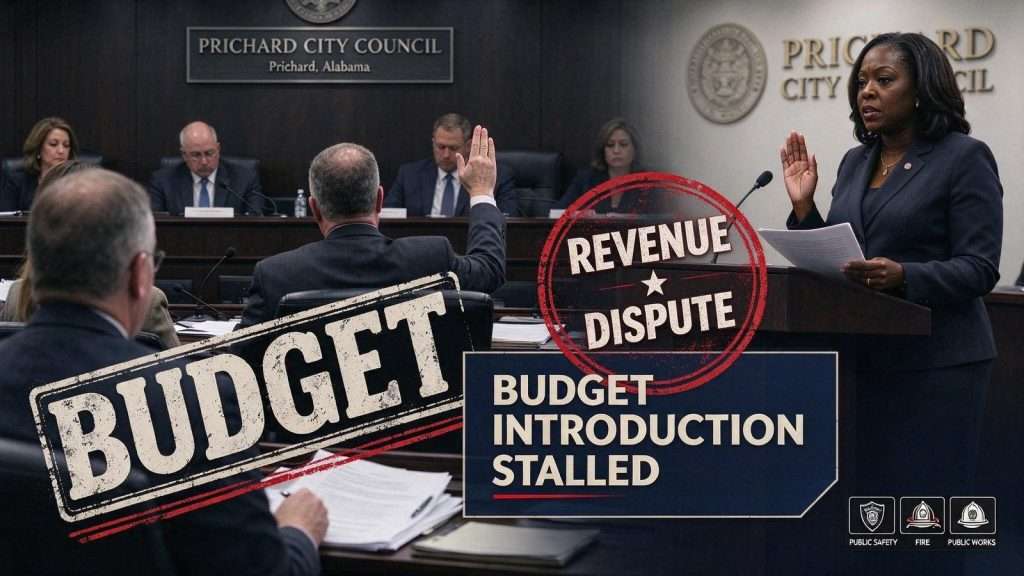 Illustration for the news story: Prichard Council Fails to Introduce Budget Amid Revenue Dispute