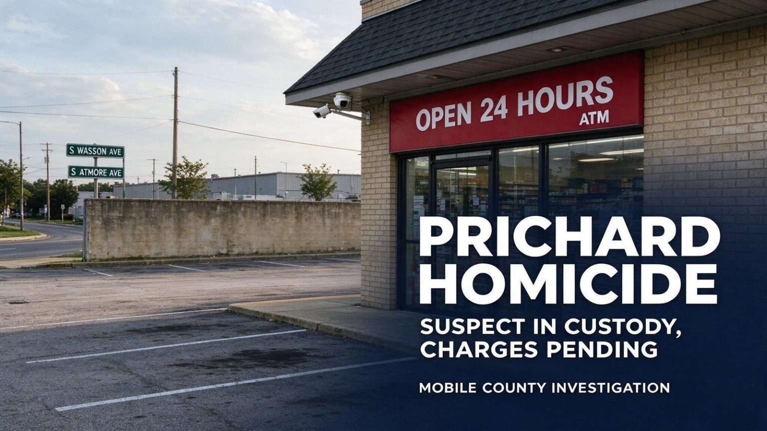 Illustration for the news story: Prichard Homicide Suspect Still Awaits Charges Despite Being in Custody