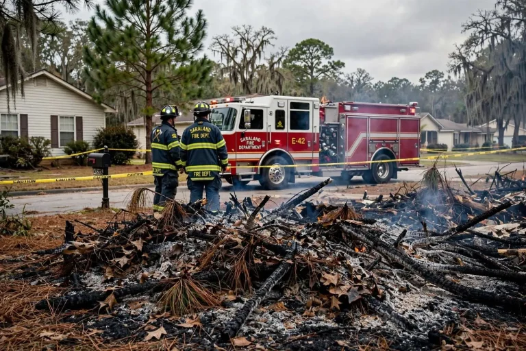 Illustration for the news story: Elderly Saraland Man Dies While Burning Yard Debris