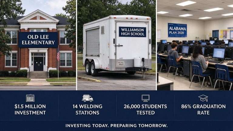 Illustration for the news story: Satsuma Puts $1.5 Million Into Old Lee Elementary as Mobile County Schools Grow