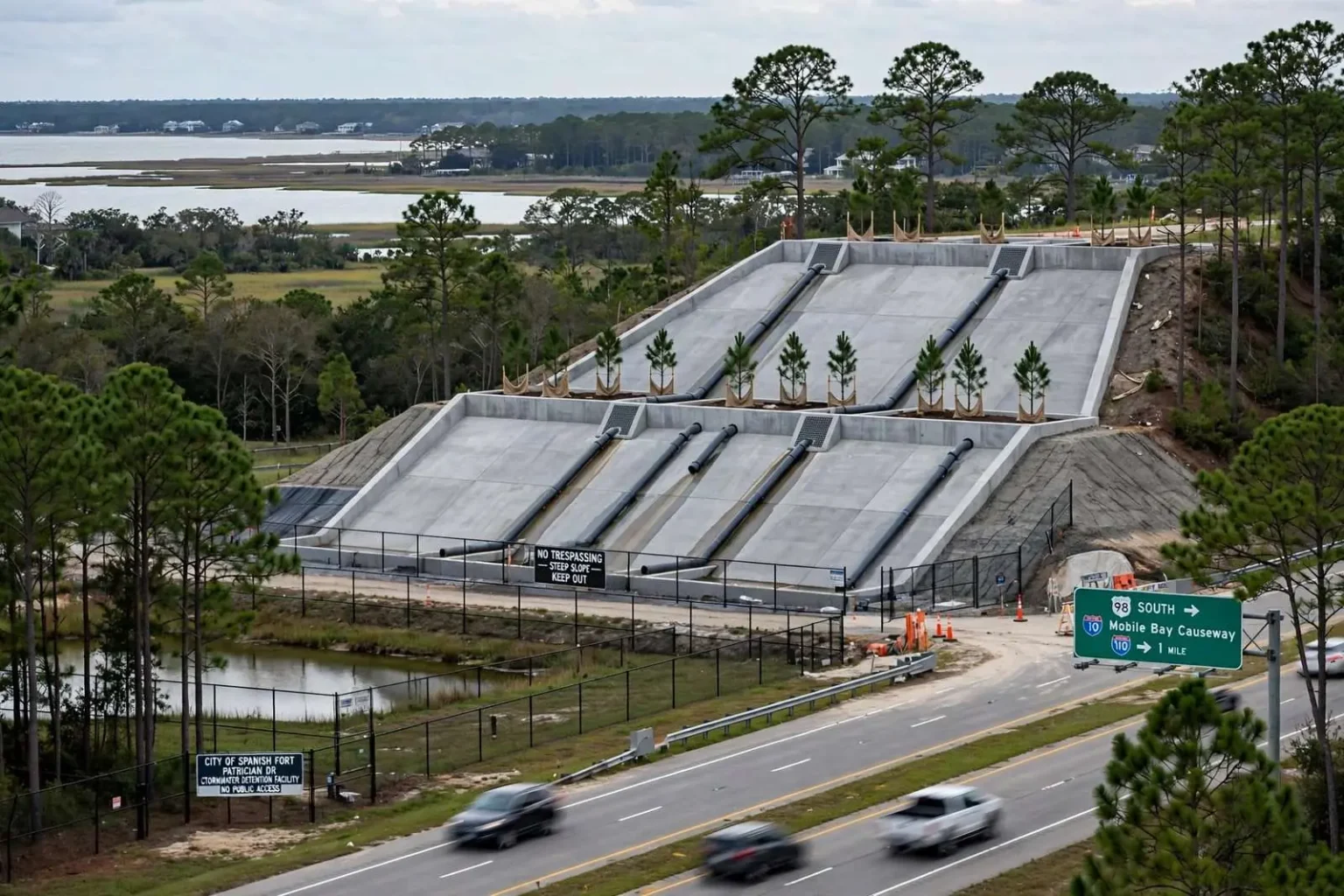 Illustration for the news story: Spanish Fort Nears Completion of $2.7 Million Bluff Stabilization Project