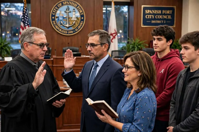 Illustration for the news story: Spanish Fort’s Newest Councilman Sworn In, Vows Focus on Smart Growth