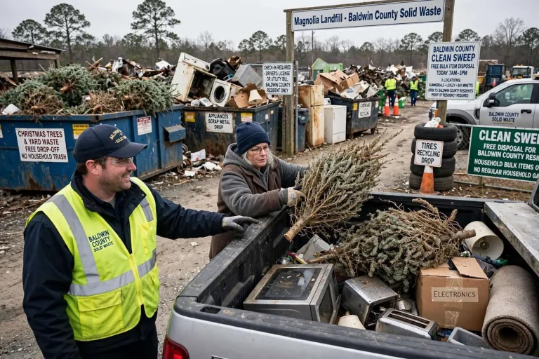 Illustration for the news story: Baldwin County Clean Sweep Offers Free Christmas Tree, Bulk Item Disposal