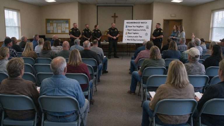Illustration for the news story: After Grisly Killing, Baldwin County Neighborhood Forms Watch Group