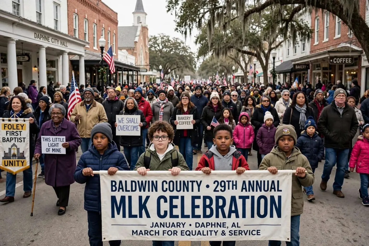 Illustration for the news story: Baldwin County’s 29th Annual MLK Celebration Draws Hundreds to Daphne’s Main Street