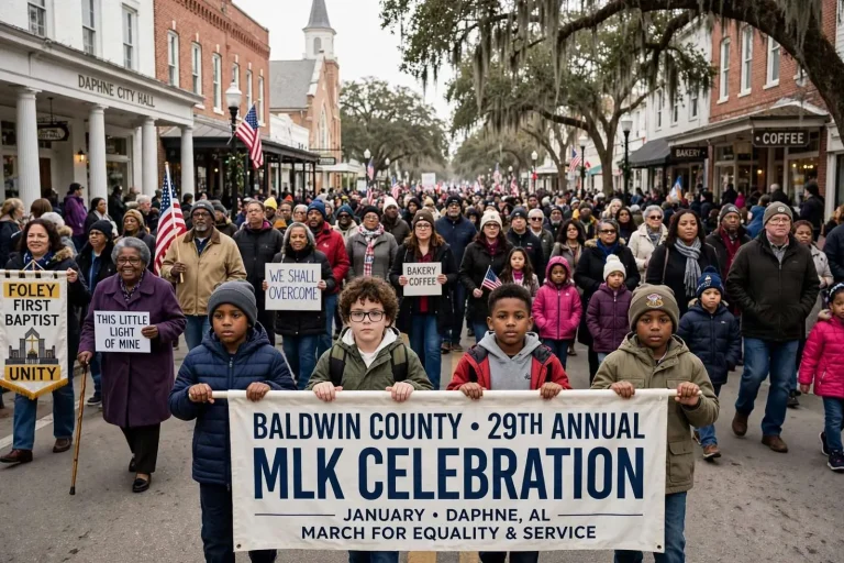 Illustration for the news story: Baldwin County’s 29th Annual MLK Celebration Draws Hundreds to Daphne’s Main Street