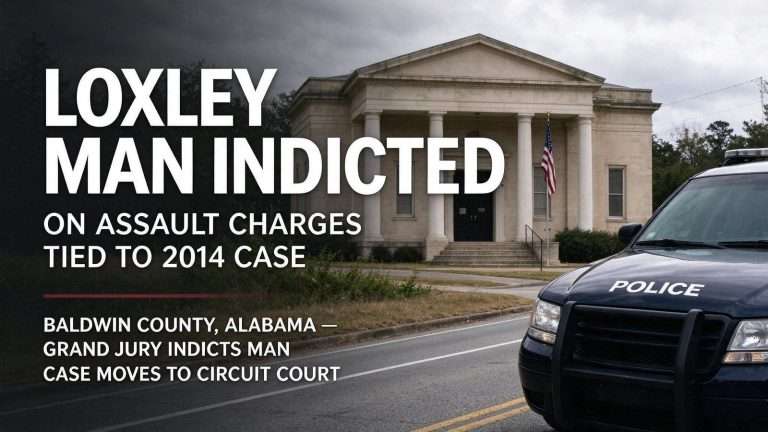 Illustration for the news story: Loxley Man Indicted on Assault Charges Tied to 2014 Case