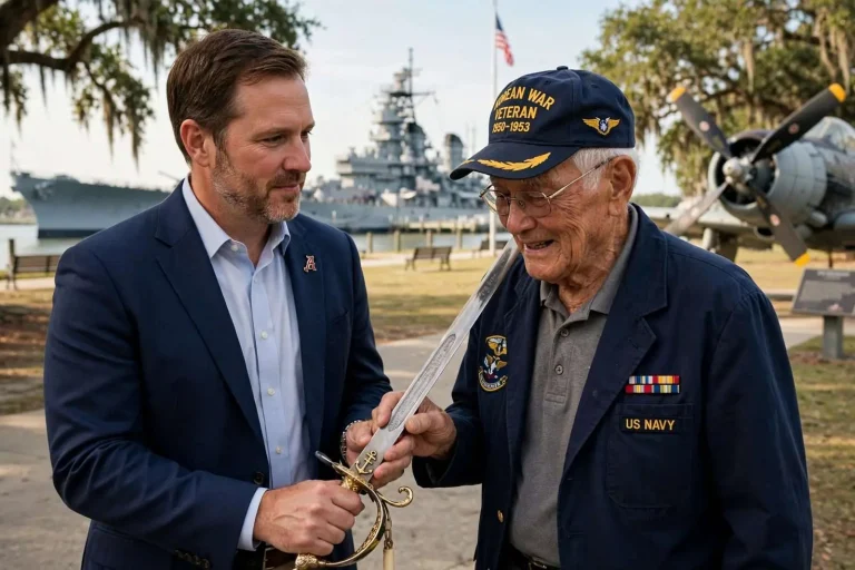Illustration for the news story: Mobile Attorney Reunites Korean War Veteran With Sword Stolen Decades Ago