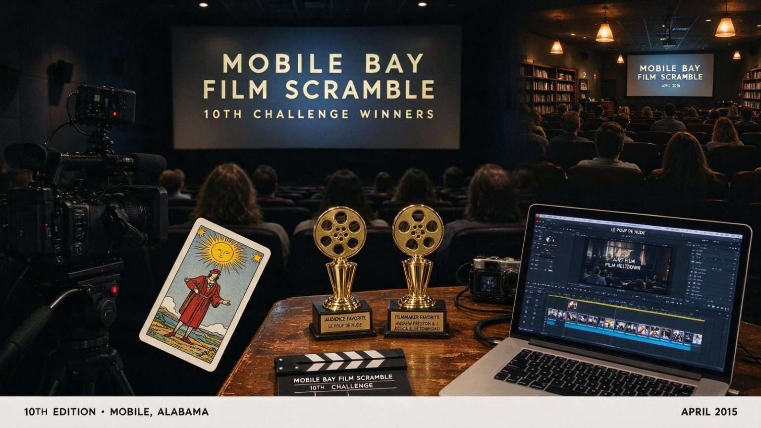 Illustration for the news story: Mobile Bay Film Scramble Announces Winners for Its 10th Challenge