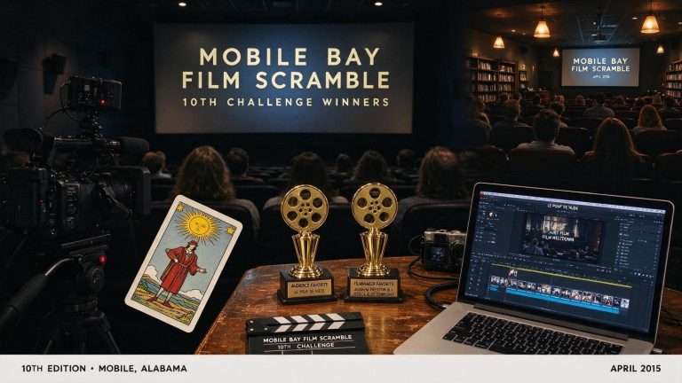 Illustration for the news story: Mobile Bay Film Scramble Announces Winners for Its 10th Challenge