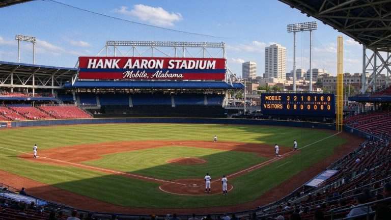 Illustration for the news story: Mobile Council Committee Backs Nearly $500,000 in Hank Aaron Stadium Upgrades