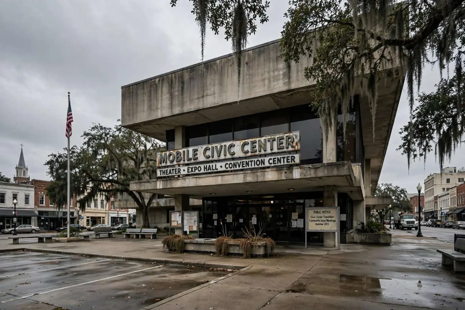 Illustration for the news story: Mobile Mayor Lays Out Timeline for Civic Center’s Eventual Closure