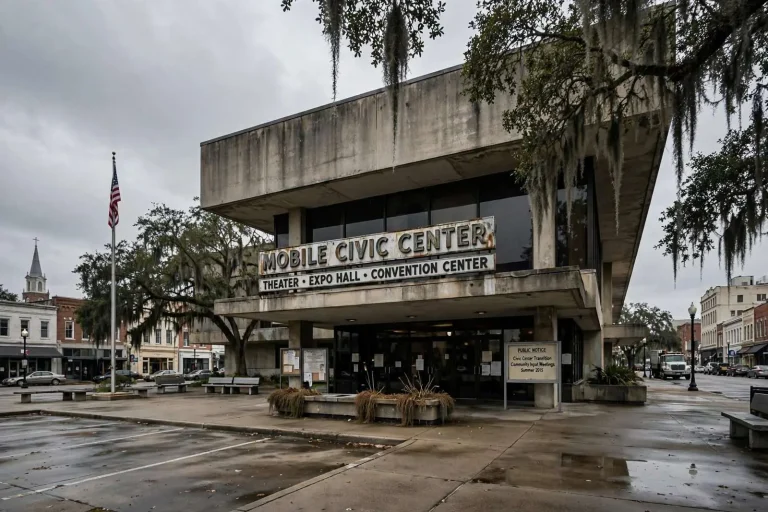 Illustration for the news story: Mobile Mayor Lays Out Timeline for Civic Center’s Eventual Closure