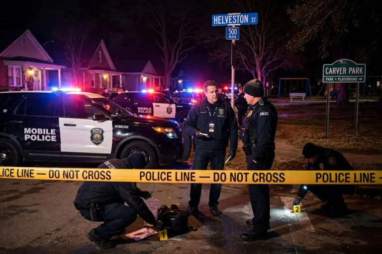 Illustration for the news story: Mobile Police Investigate Fatal Shooting Near Carver Park